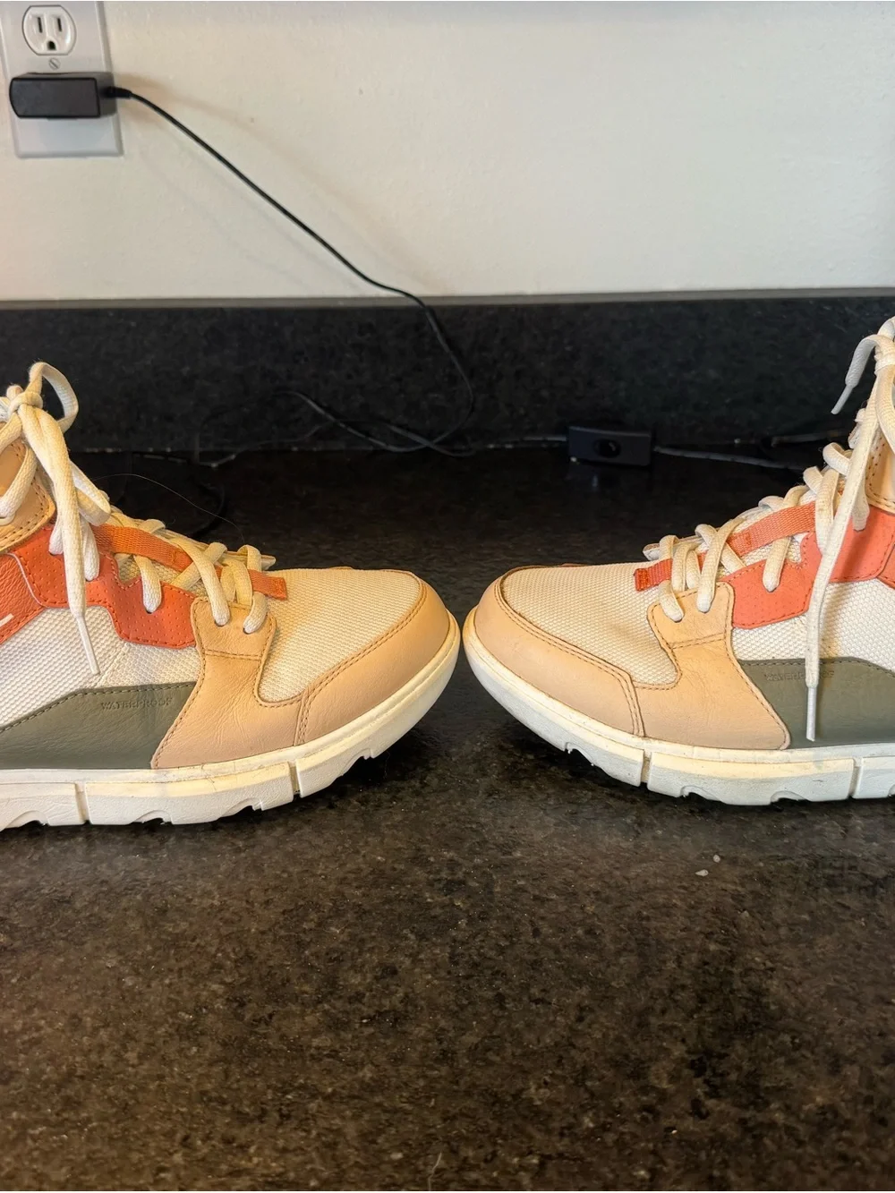 Sorel Women's Peach and Cream Athletic Sneakers